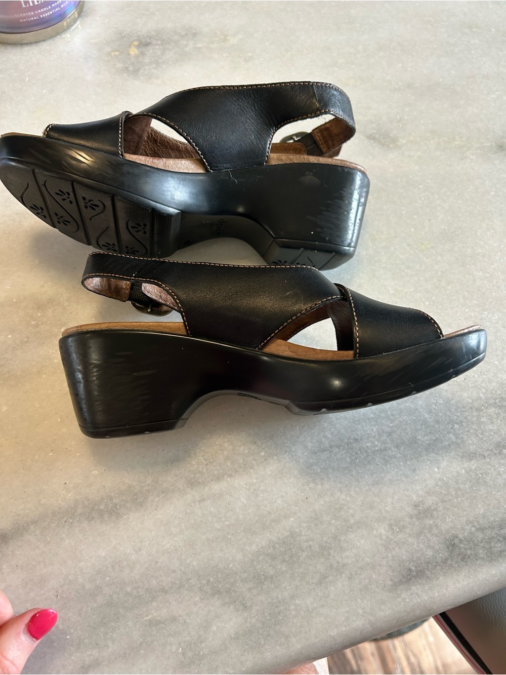 Dansko Jacinda black slingback sandal size 36 - Picture 3 of 7